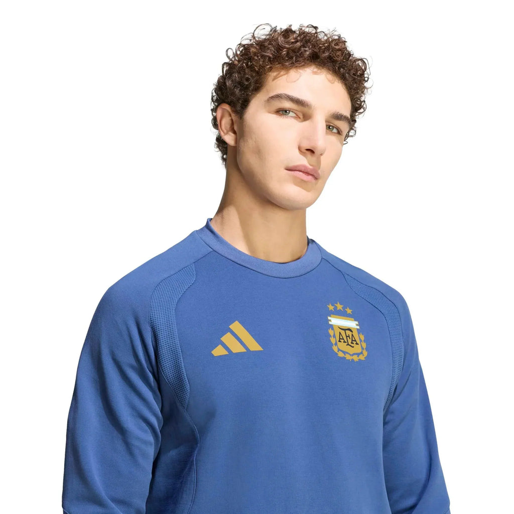 Argentina 2026 Men's Tiro Travel Crewneck Sweatshirt