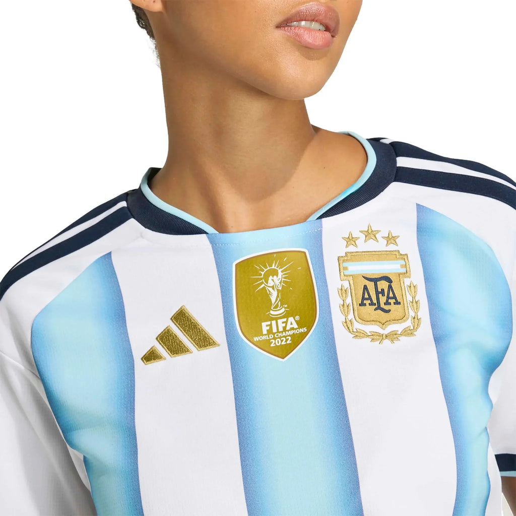 Argentina 2026 Women's Stadium Home Cropped Soccer Jersey