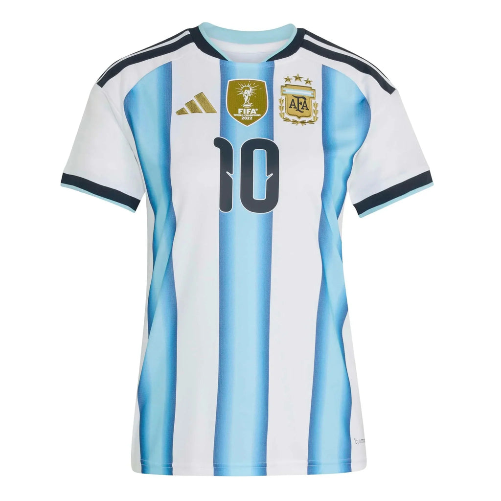 Argentina 2026 Women's Stadium Home Messi #10 Soccer Jersey