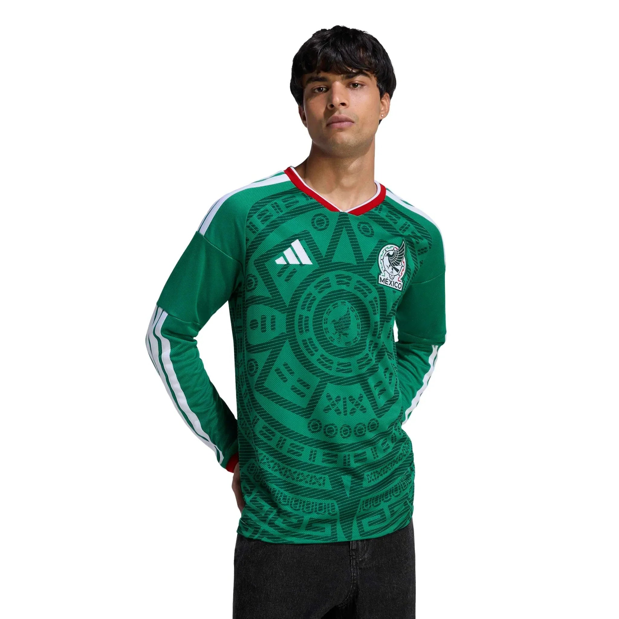 Maillot de football à manches longues domicile pour homme Mexique 2026