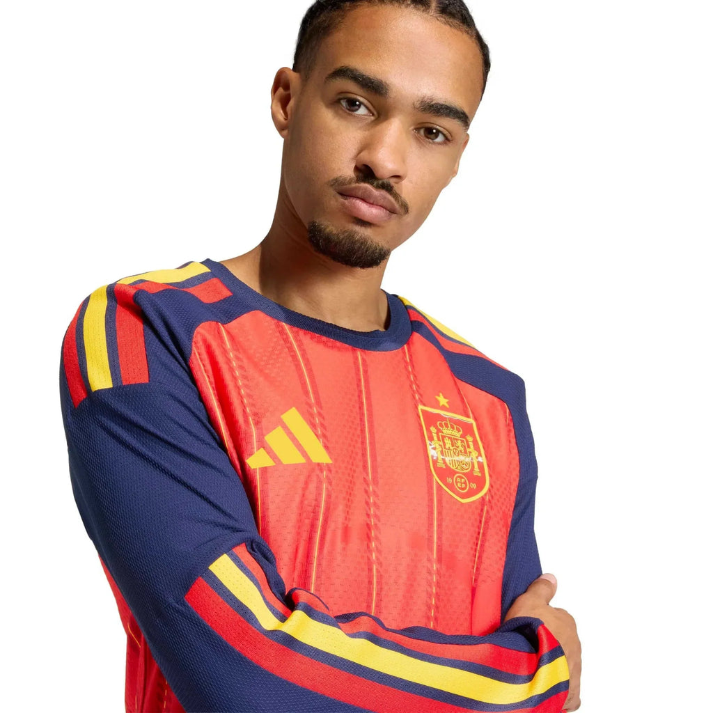 Spain 2026 Men's Home Long-Sleeve Soccer Jersey