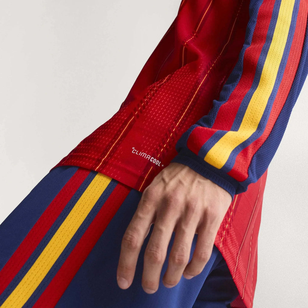 Spain 2026 Men's Home Long-Sleeve Soccer Jersey