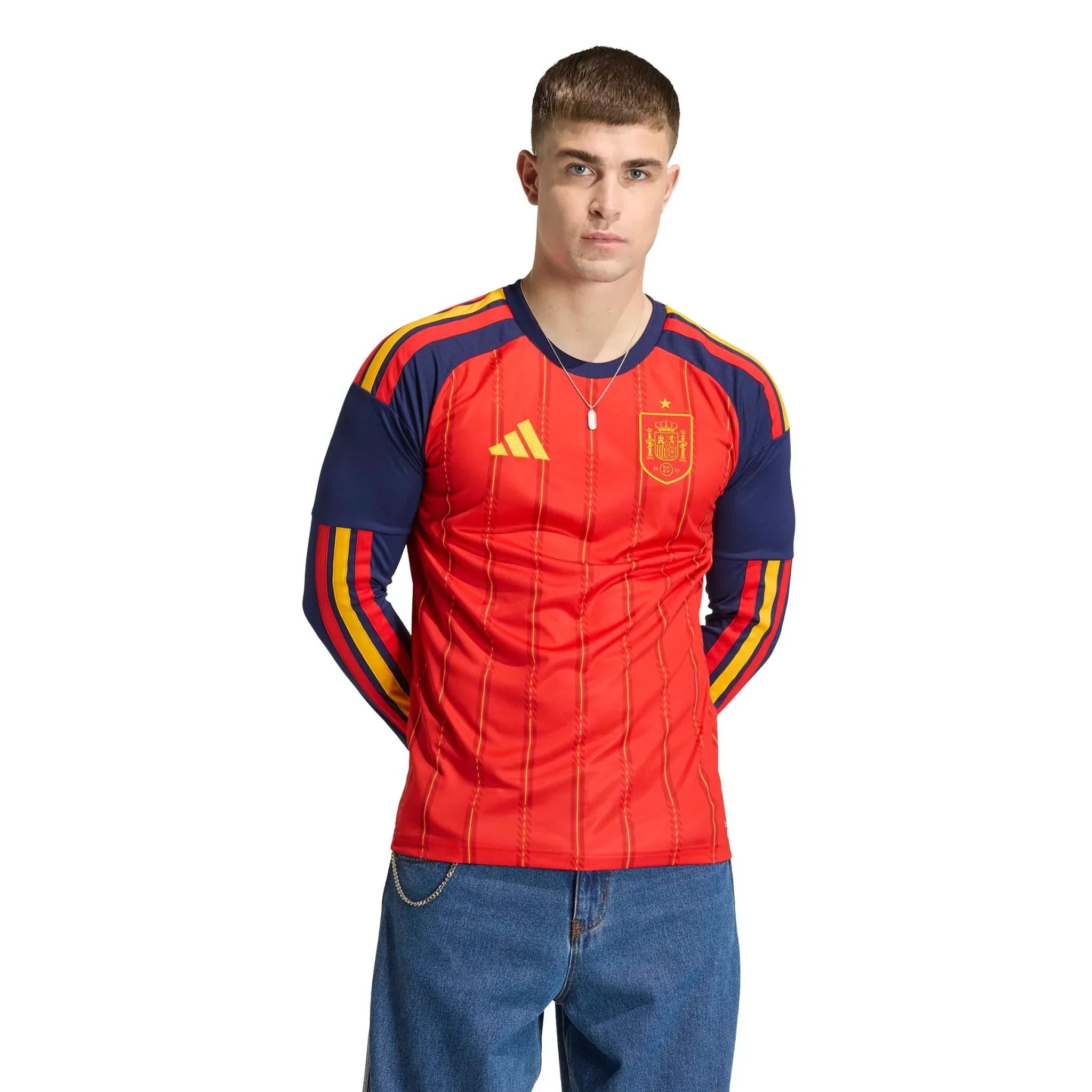 Maillot de Foot Manches Longues Domicile Homme Espagne 2026