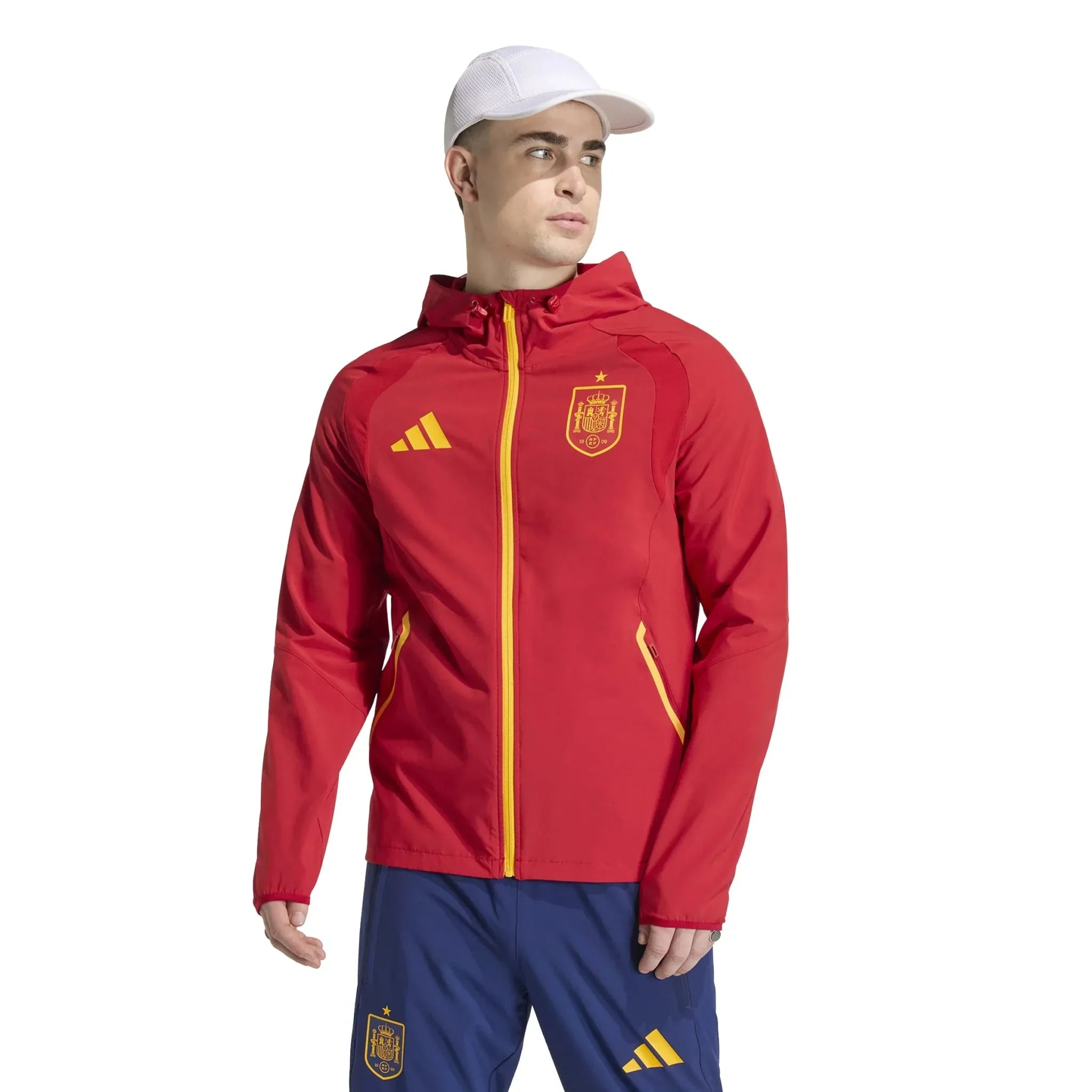 Spain 2026 Men's Tiro Travel Full Zip Windbreaker