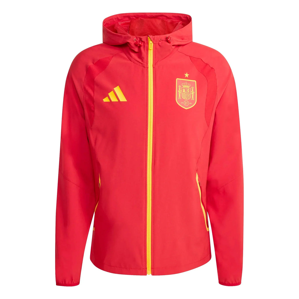 Spain 2026 Men's Tiro Travel Full Zip Windbreaker
