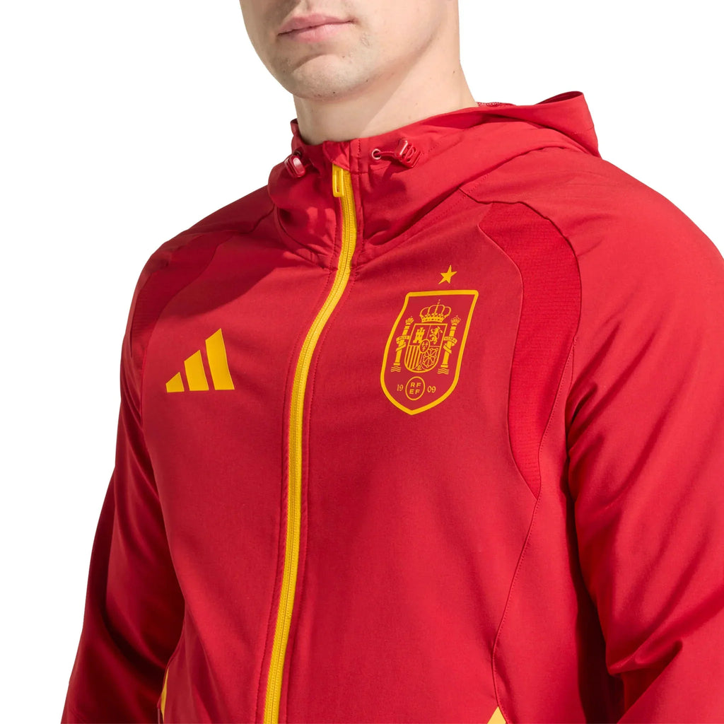 Spain 2026 Men's Tiro Travel Full Zip Windbreaker