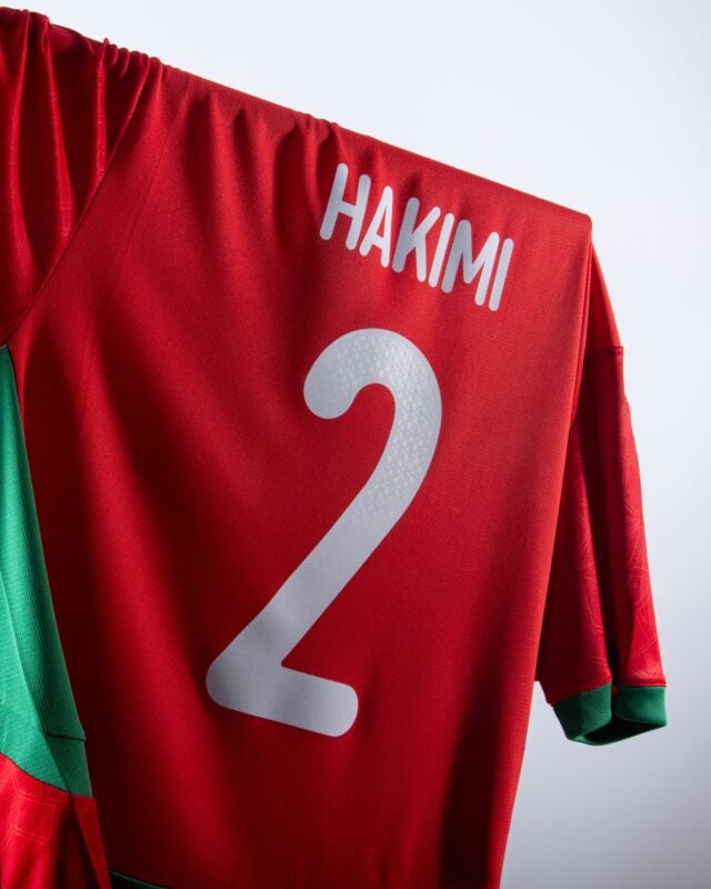 Morocco Home Hakimi 2 Jersey 2025-2026 (Official Printing)