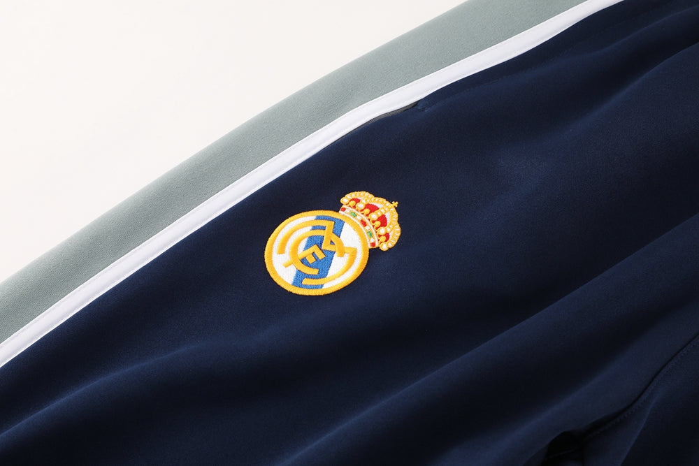Real Madrid Pre Match Navy-Grey Jacket Suit
