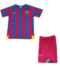 Barcelona Classic 2005-06 with  Ronaldinho 10 Kids KIT