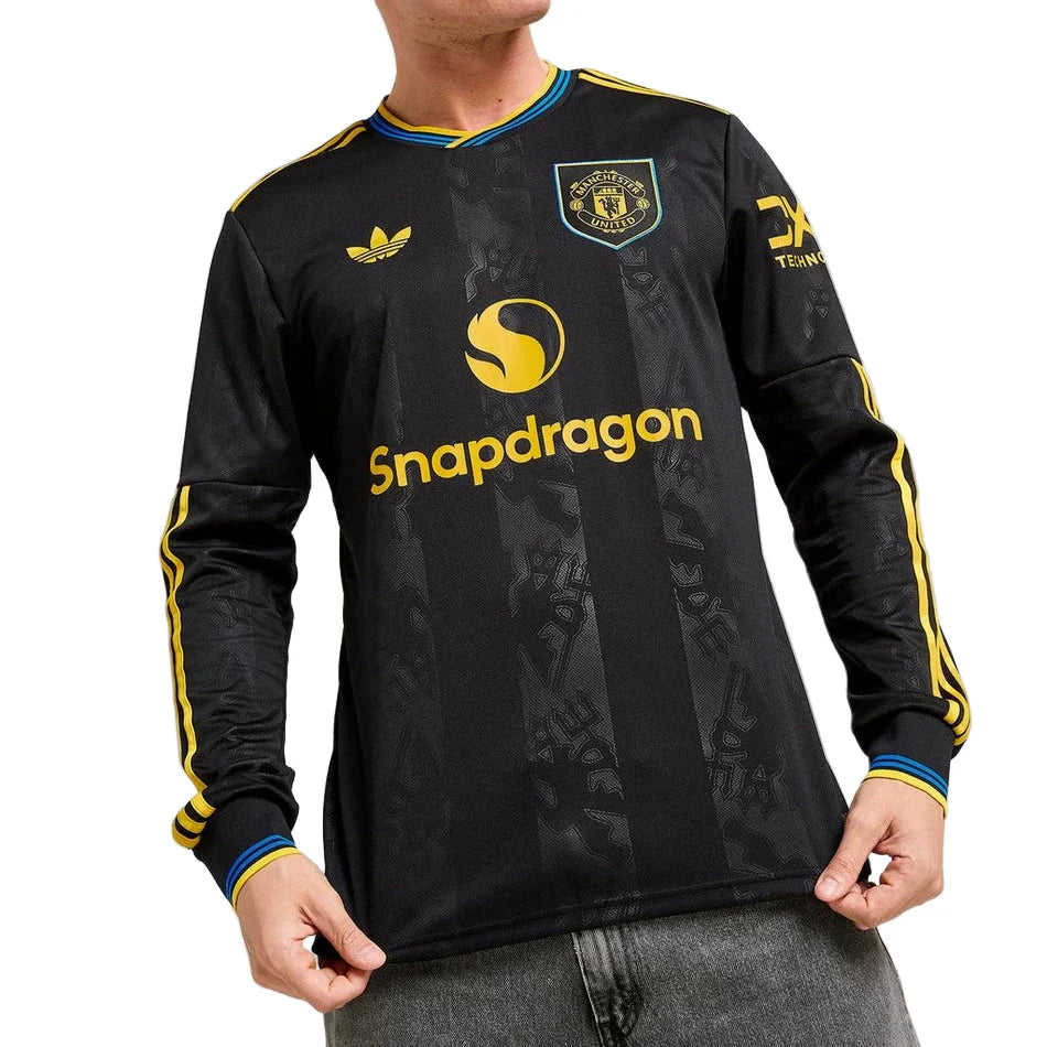 Maillot de foot manches longues domicile Manchester United 2025/26