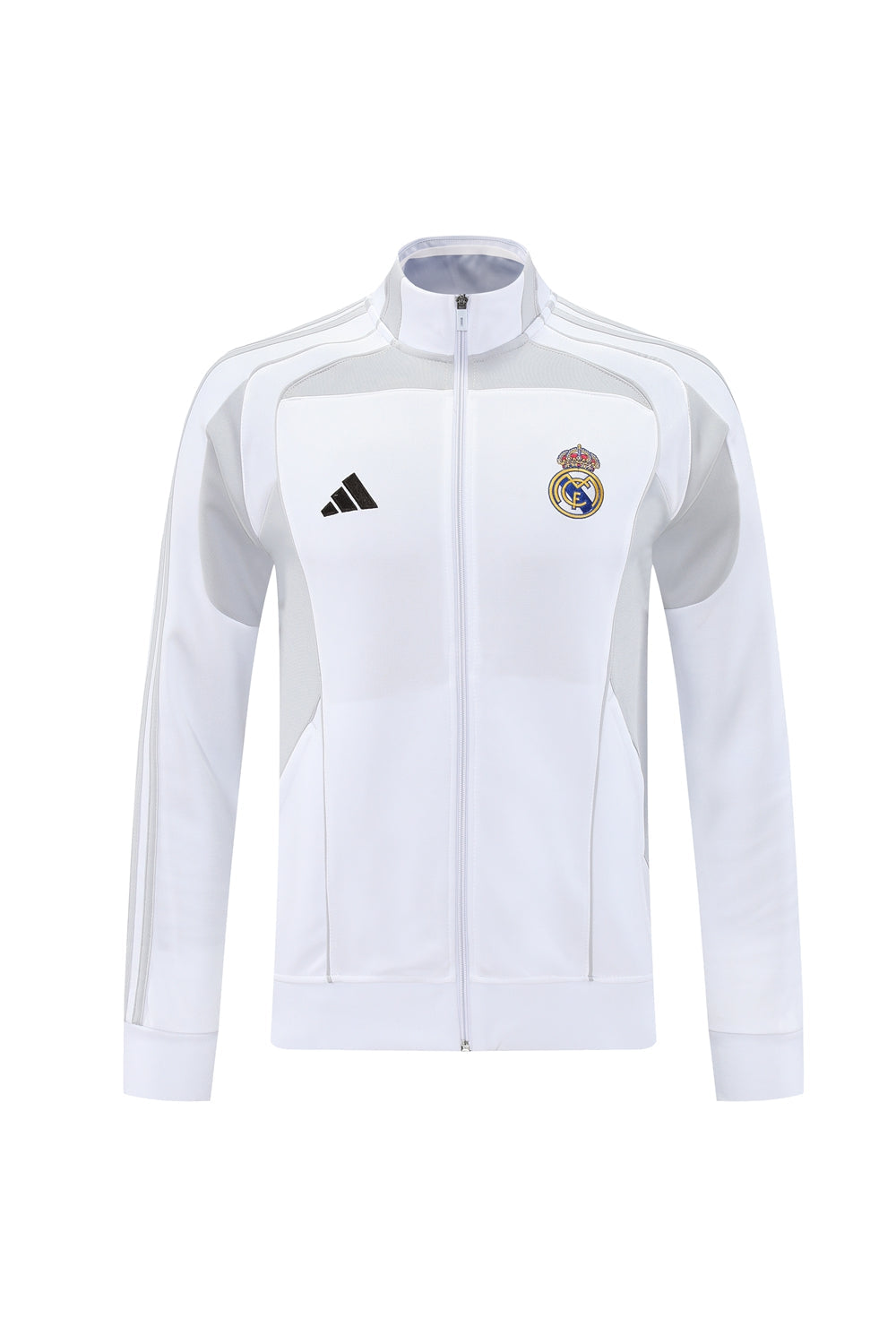 Real Madrid Pre Match White-Grey Jacket Suit
