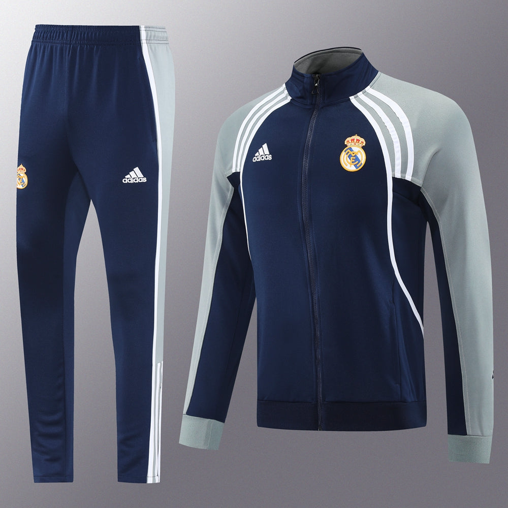 Real Madrid Pre Match Navy-Grey Jacket Suit