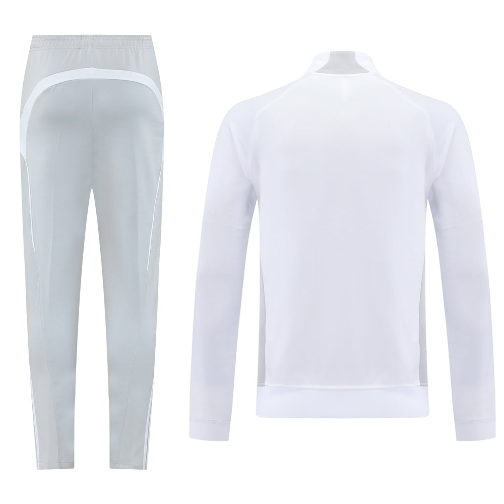 Real Madrid Pre Match White-Grey Jacket Suit