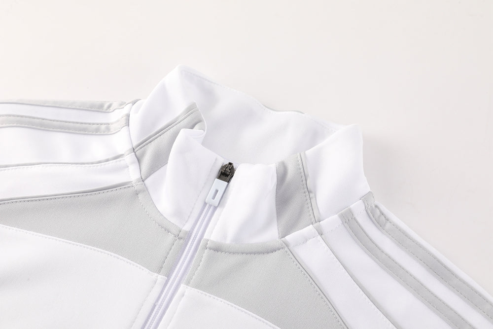 Real Madrid Pre Match White-Grey Jacket Suit