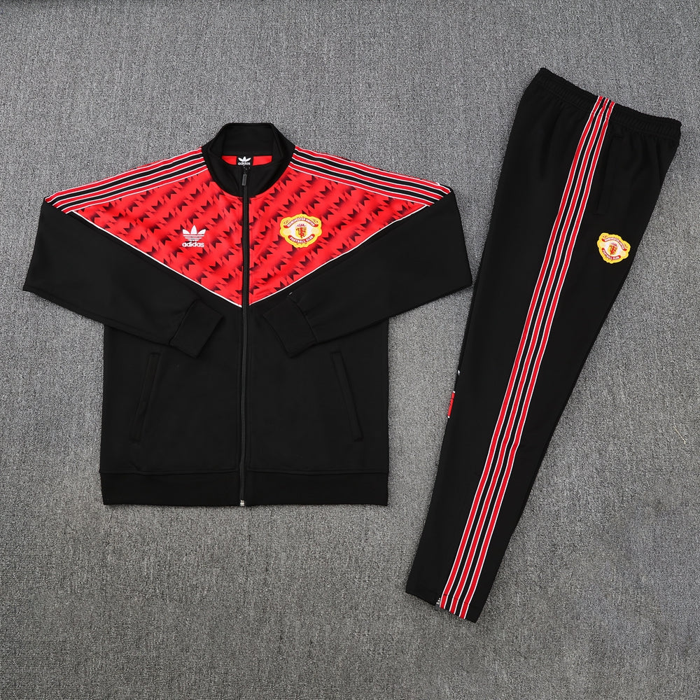 Veste de survêtement Manchester United Rouge/Noir 2025