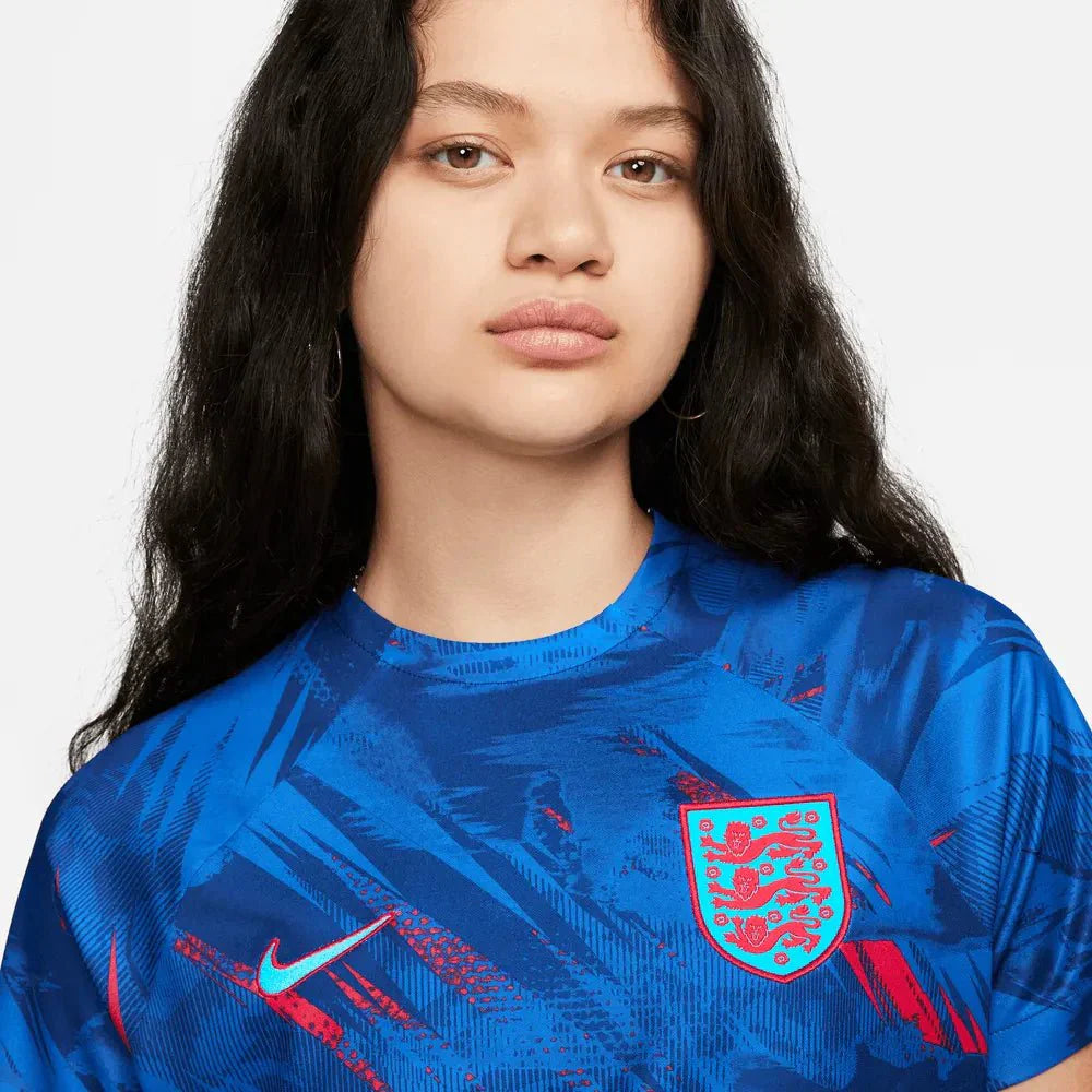 England 2022-23 Women's Training Pre-Match Jersey - Blue