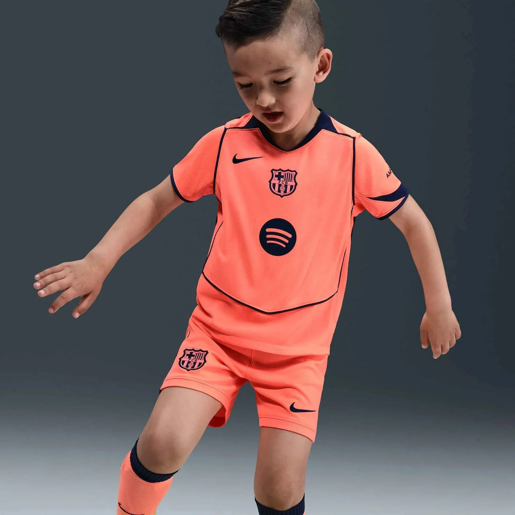 Barcelona 2025-26 Little Kids' Stadium Third Kit