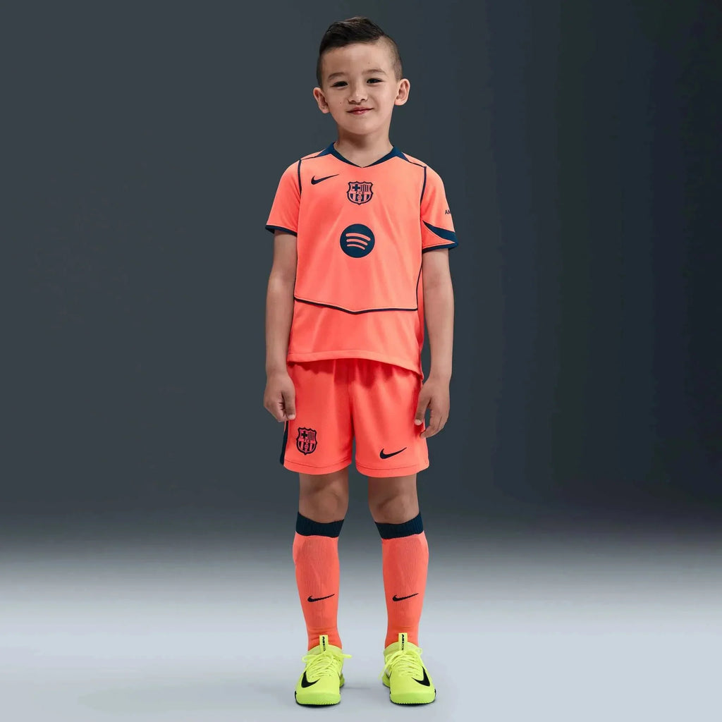 Barcelona 2025-26 Little Kids' Stadium Third Kit