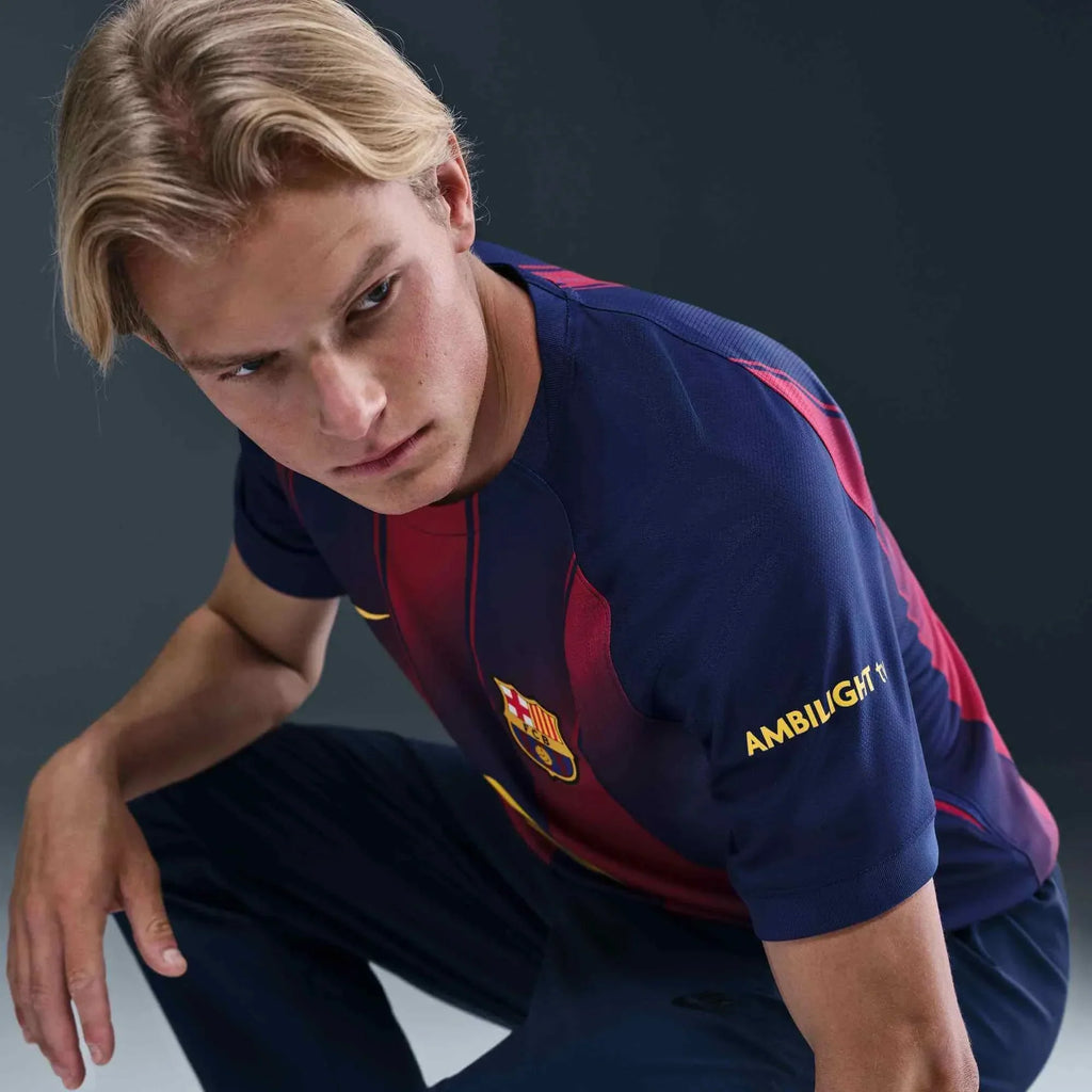 Barcelona 2025-26 Men's Stadium Home Soccer Jersey