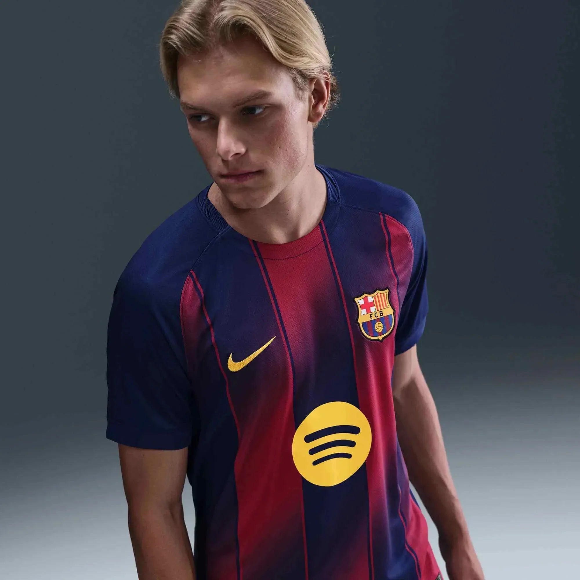Barcelona 2025-26 Men's Stadium Home Soccer Jersey