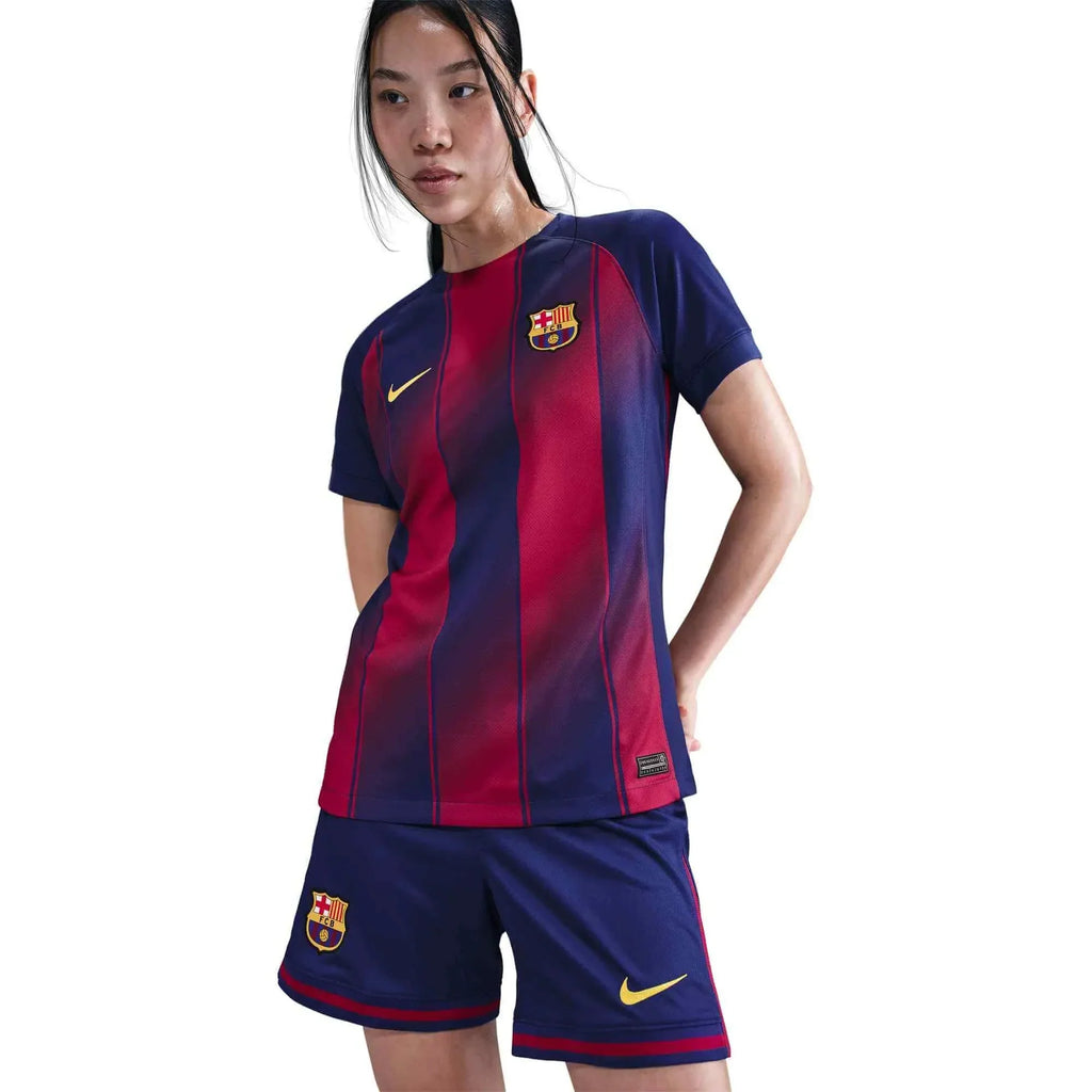 Barcelona 2025-26 Women's Stadium Home Soccer Jersey (No Sponsor)