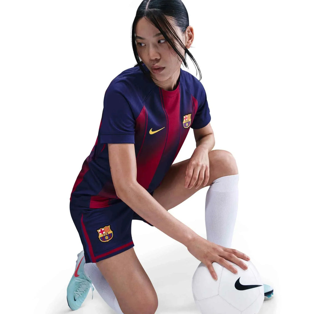Barcelona 2025-26 Women's Stadium Home Soccer Jersey (No Sponsor)