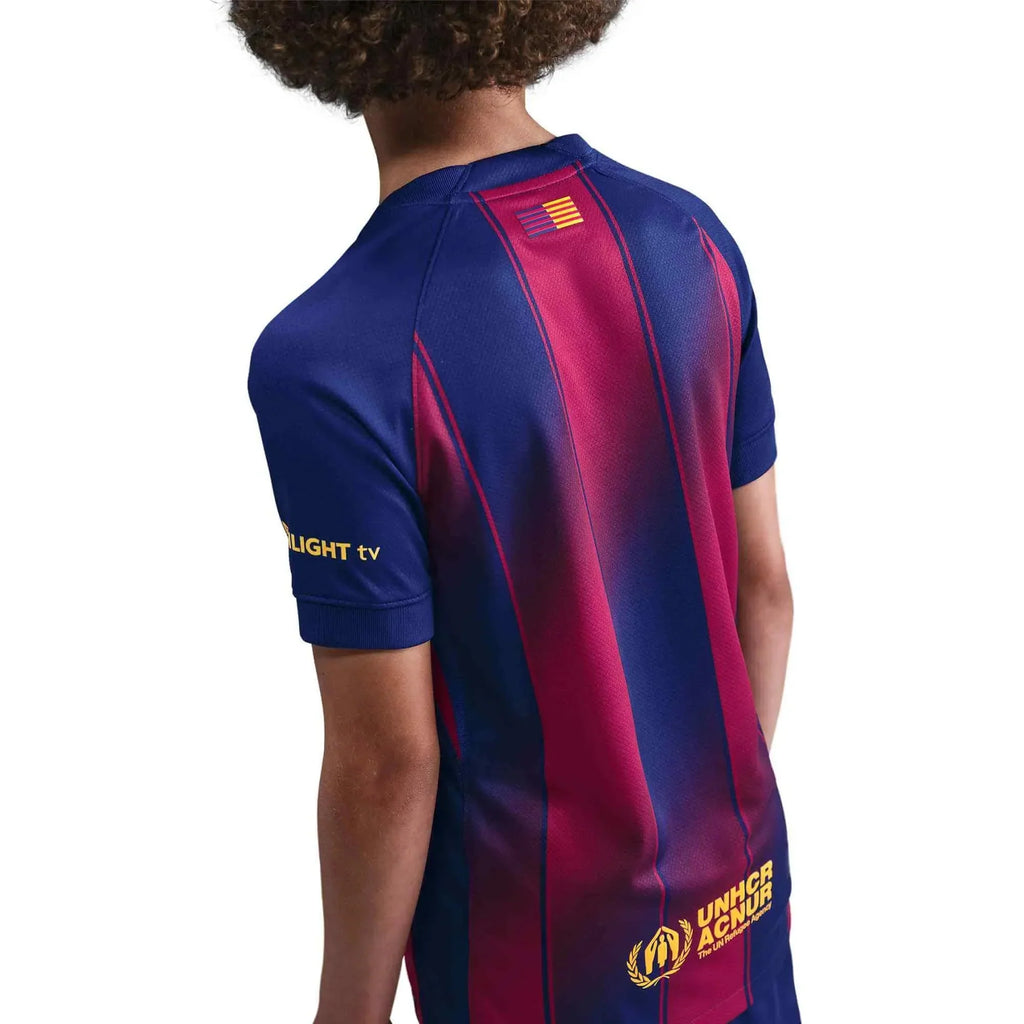Barcelona 2025-26 Youth Stadium Home Soccer Jersey