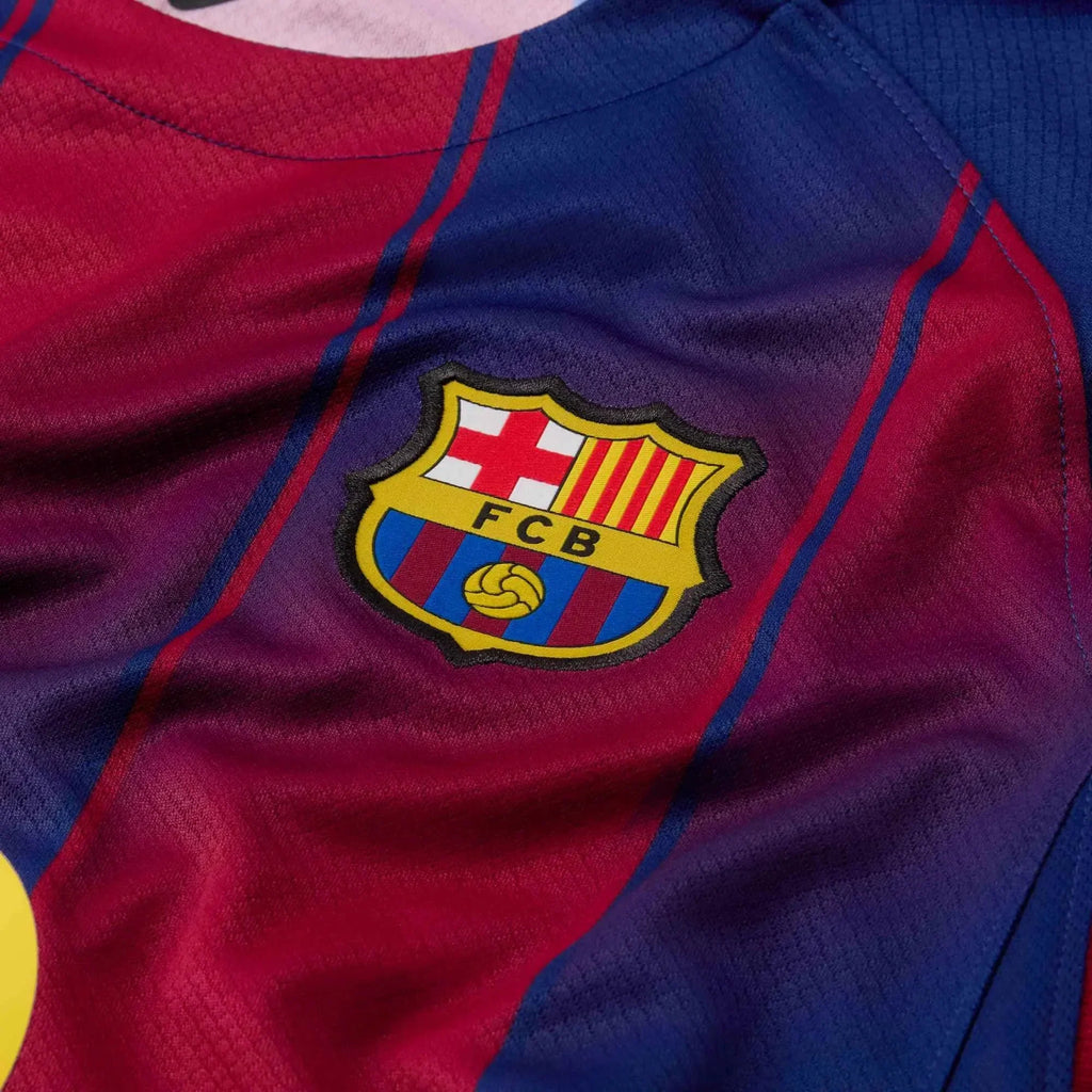 Barcelona 2025-26 Youth Stadium Home Soccer Jersey