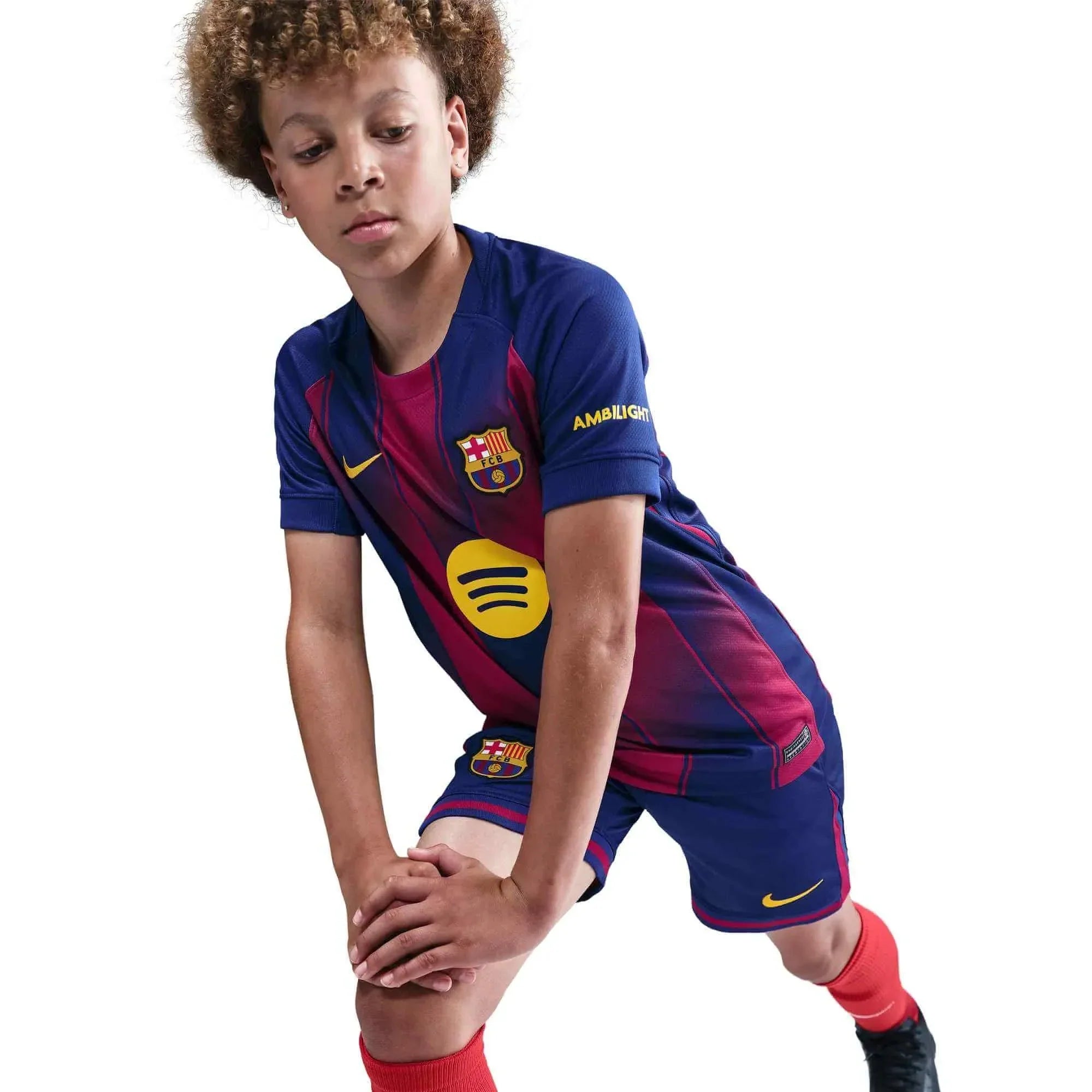 Barcelona 2025-26 Youth Stadium Home Soccer Jersey