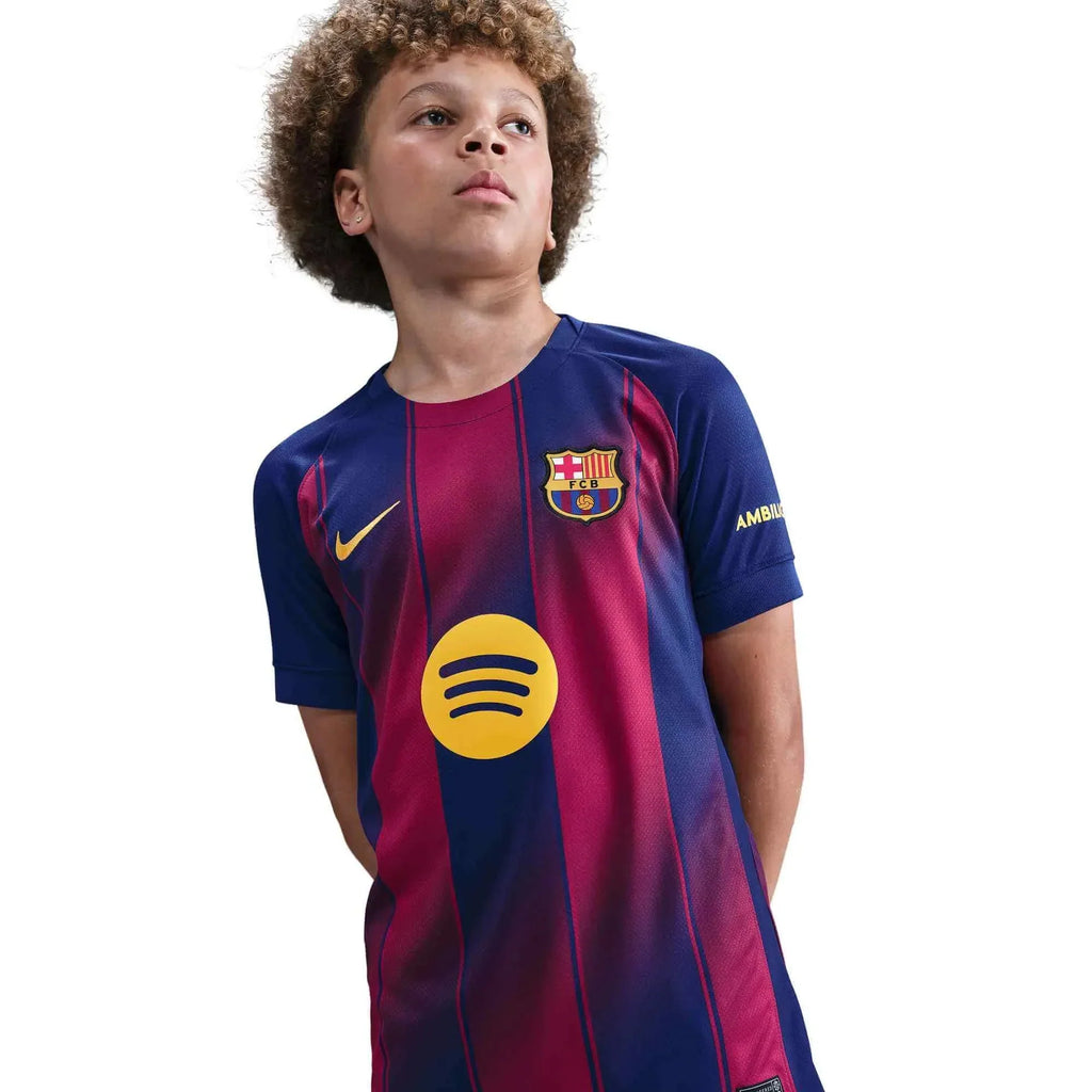 Barcelona 2025-26 Youth Stadium Home Soccer Jersey