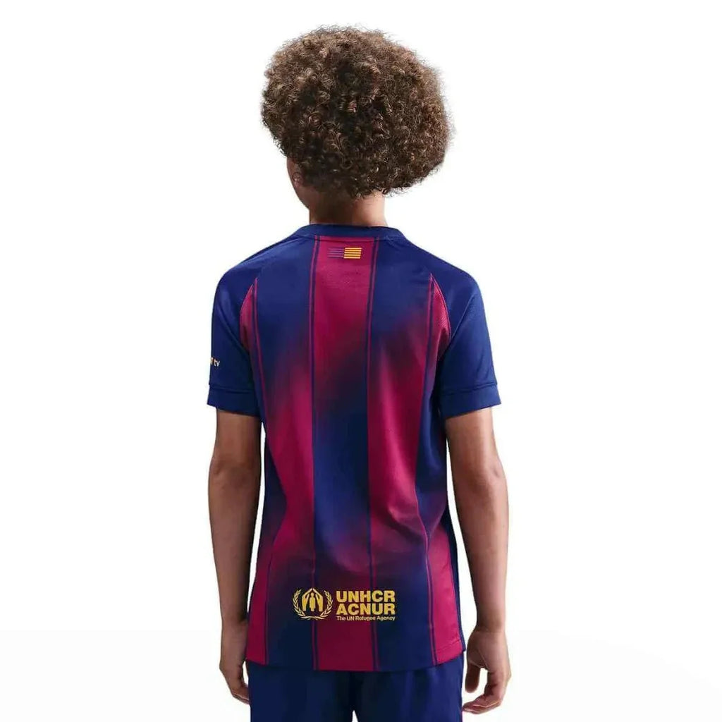 Barcelona 2025-26 Youth Stadium Home Soccer Jersey
