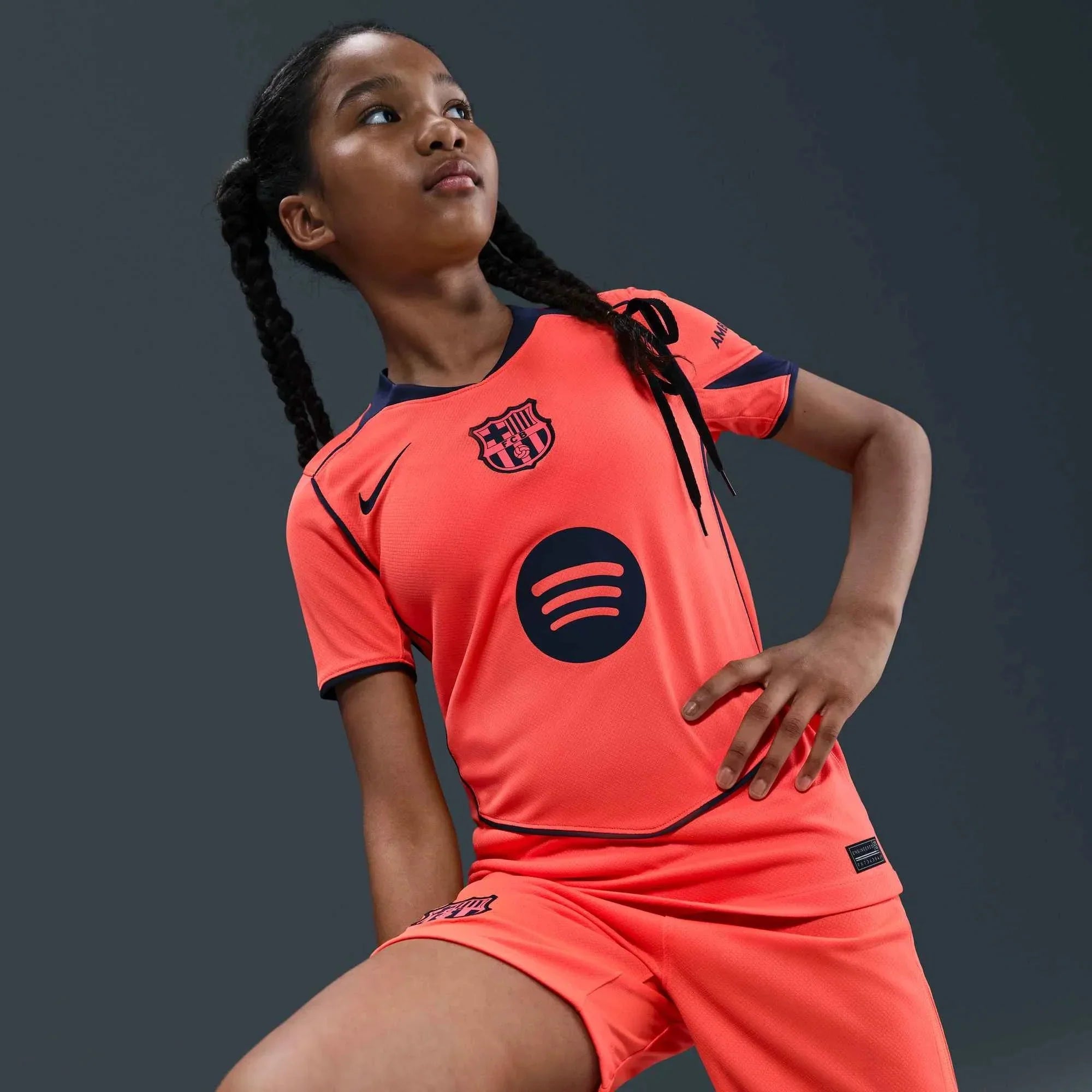 Barcelona 2025-26 Youth Stadium Third Soccer Jersey