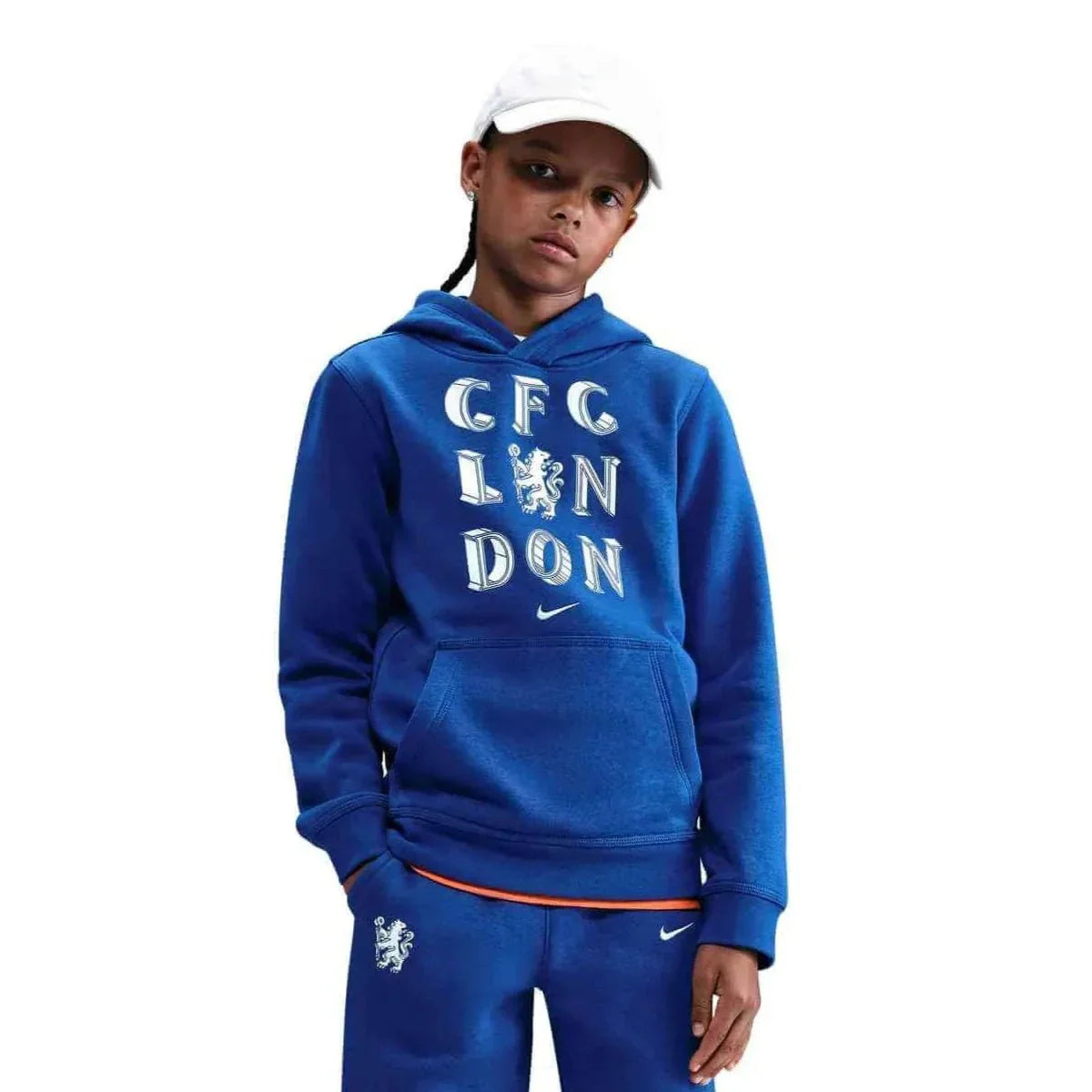 Chelsea 2025-26 Youth Club Pullover Hoodie