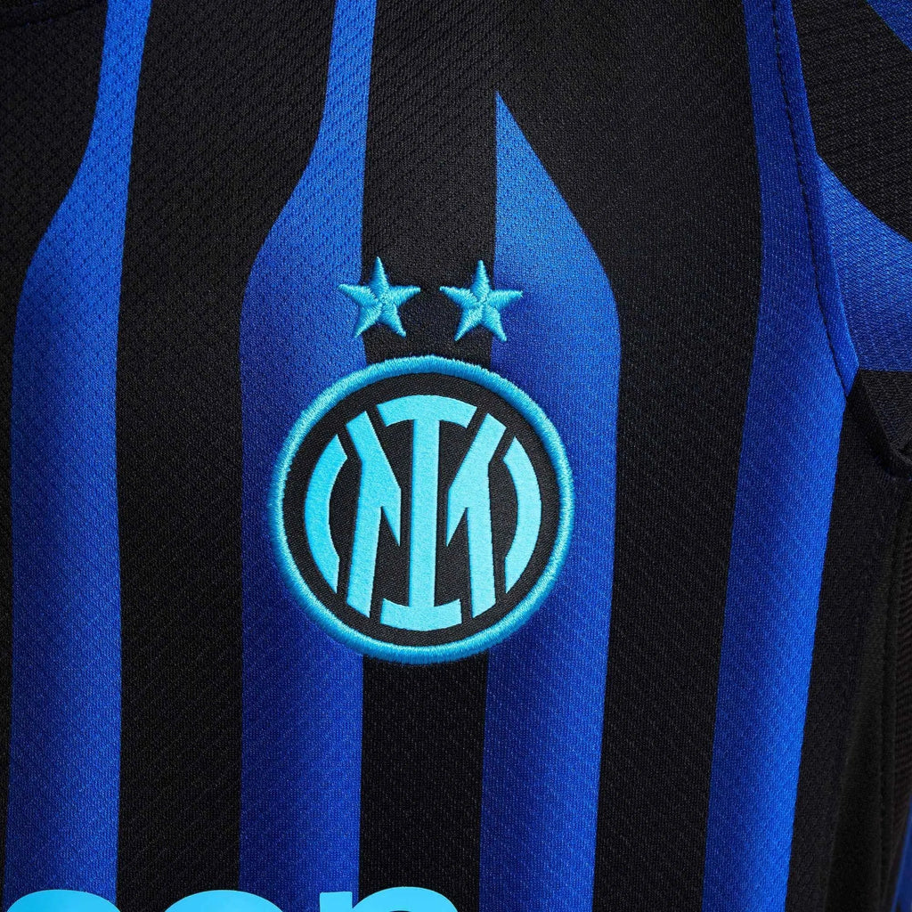 Inter Milan 2025-26 Youth Stadium Home Soccer Jersey