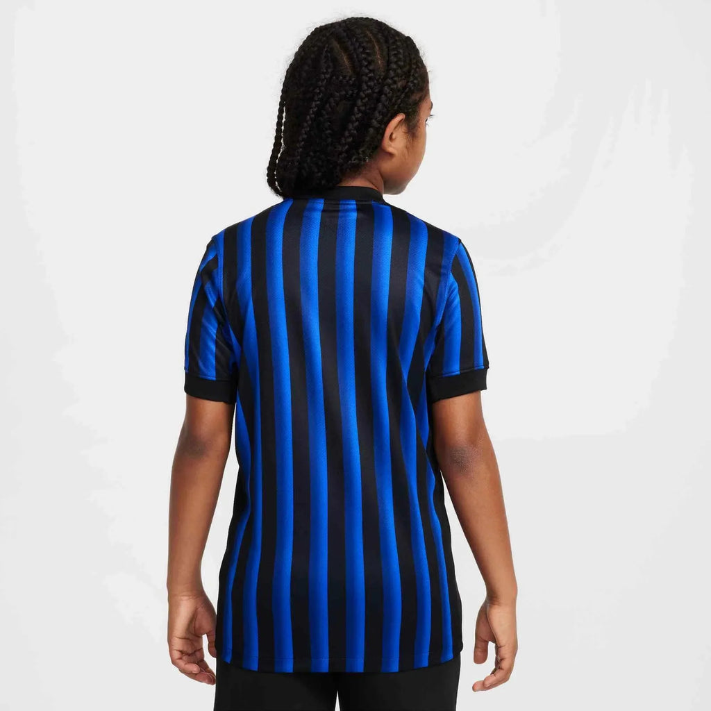 Inter Milan 2025-26 Youth Stadium Home Soccer Jersey
