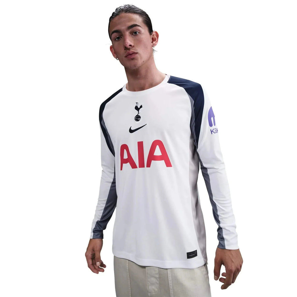 Tottenham 2025-26 Men's Stadium Home Long-Sleeve Soccer Jersey