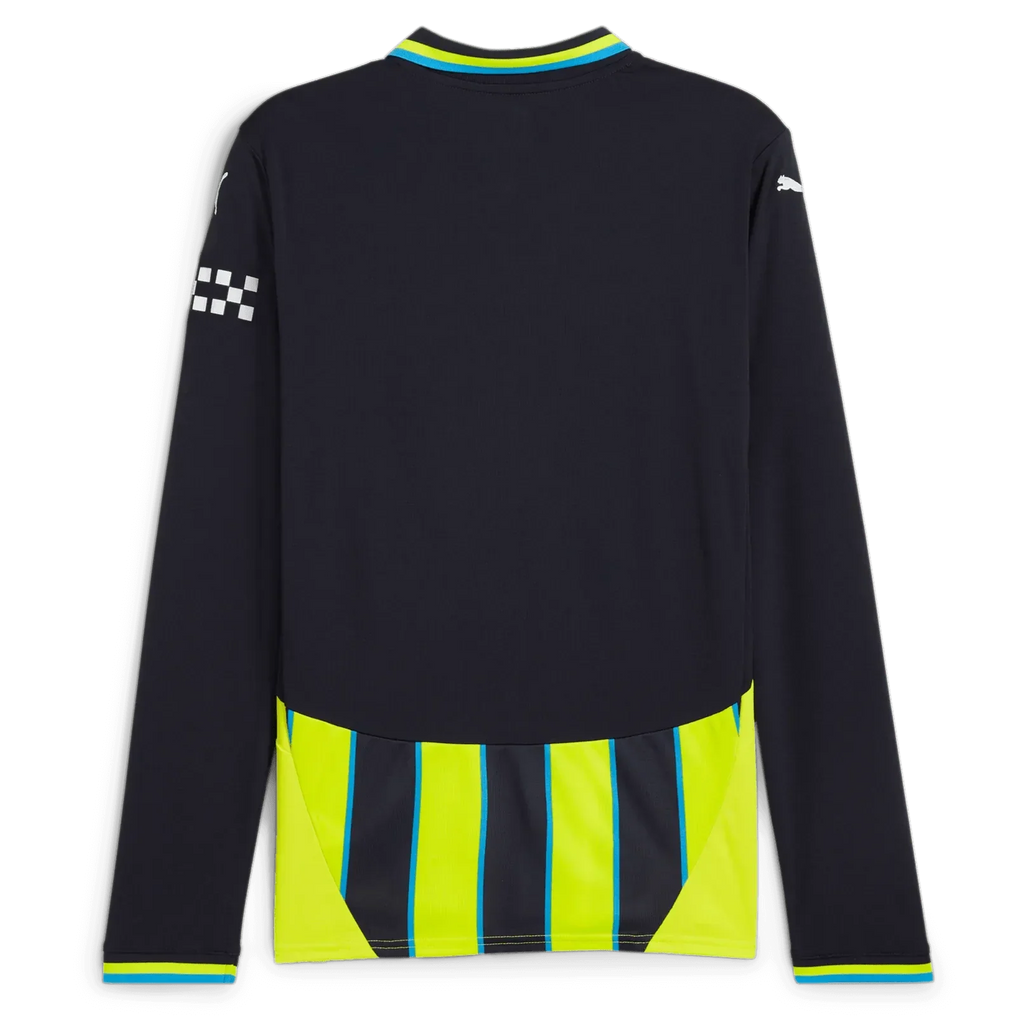 Manchester City 2024-25 Men's Long-Sleeve Stadium Away Jersey