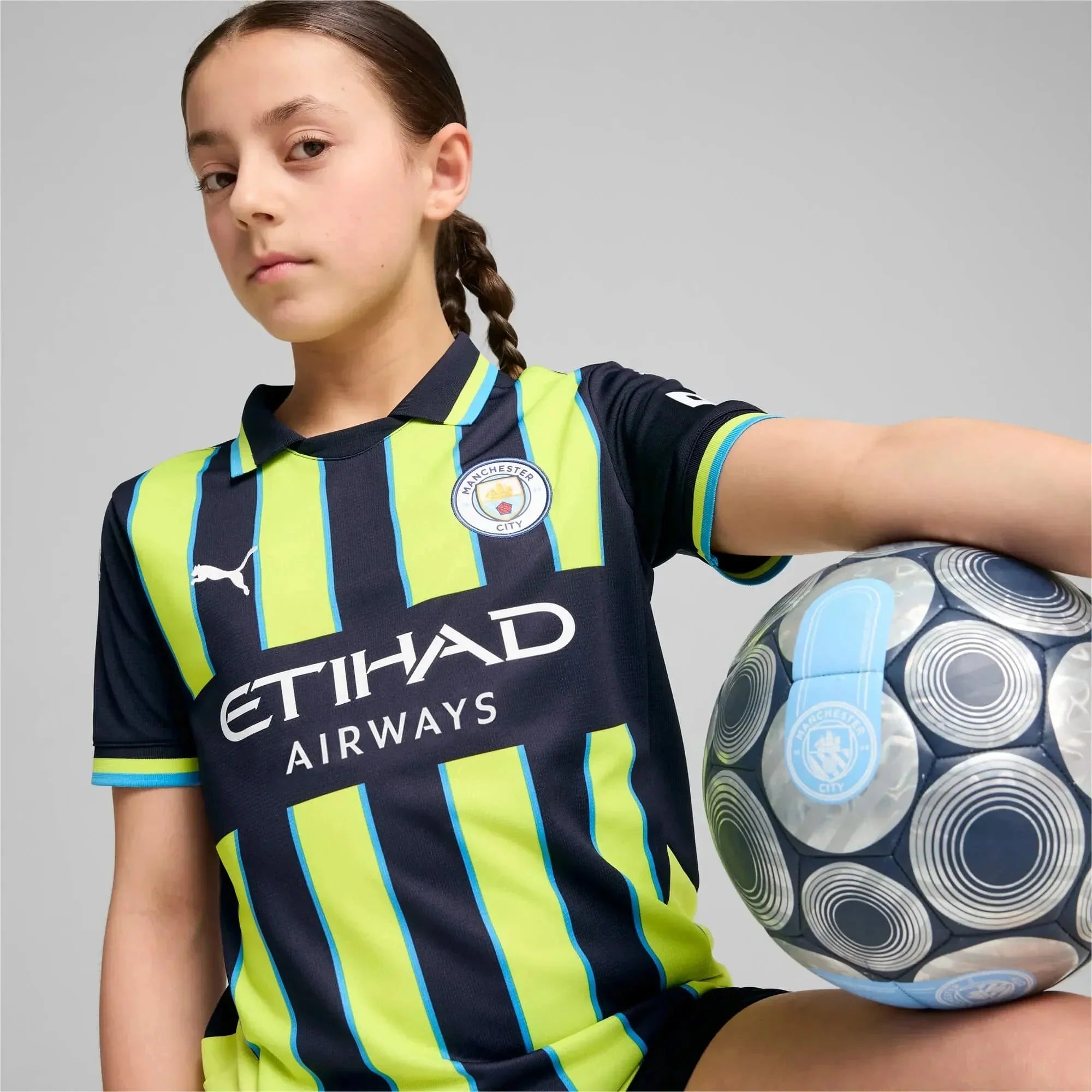 Manchester City 2024-25 Youth Stadium Away Jersey