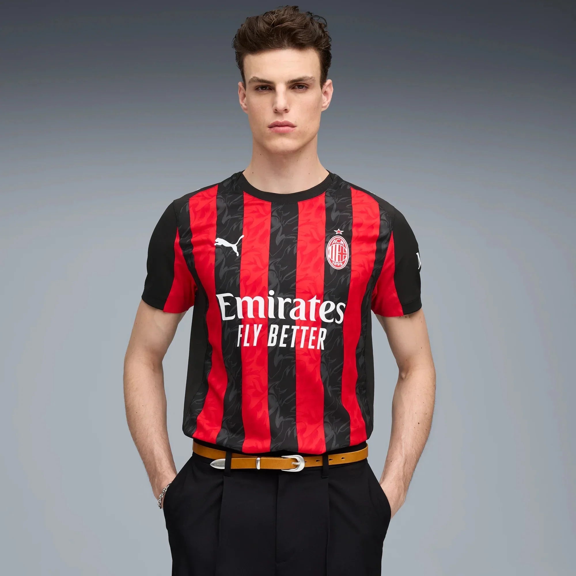 AC Milan 2025-26 Men's Home Soccer Jersey