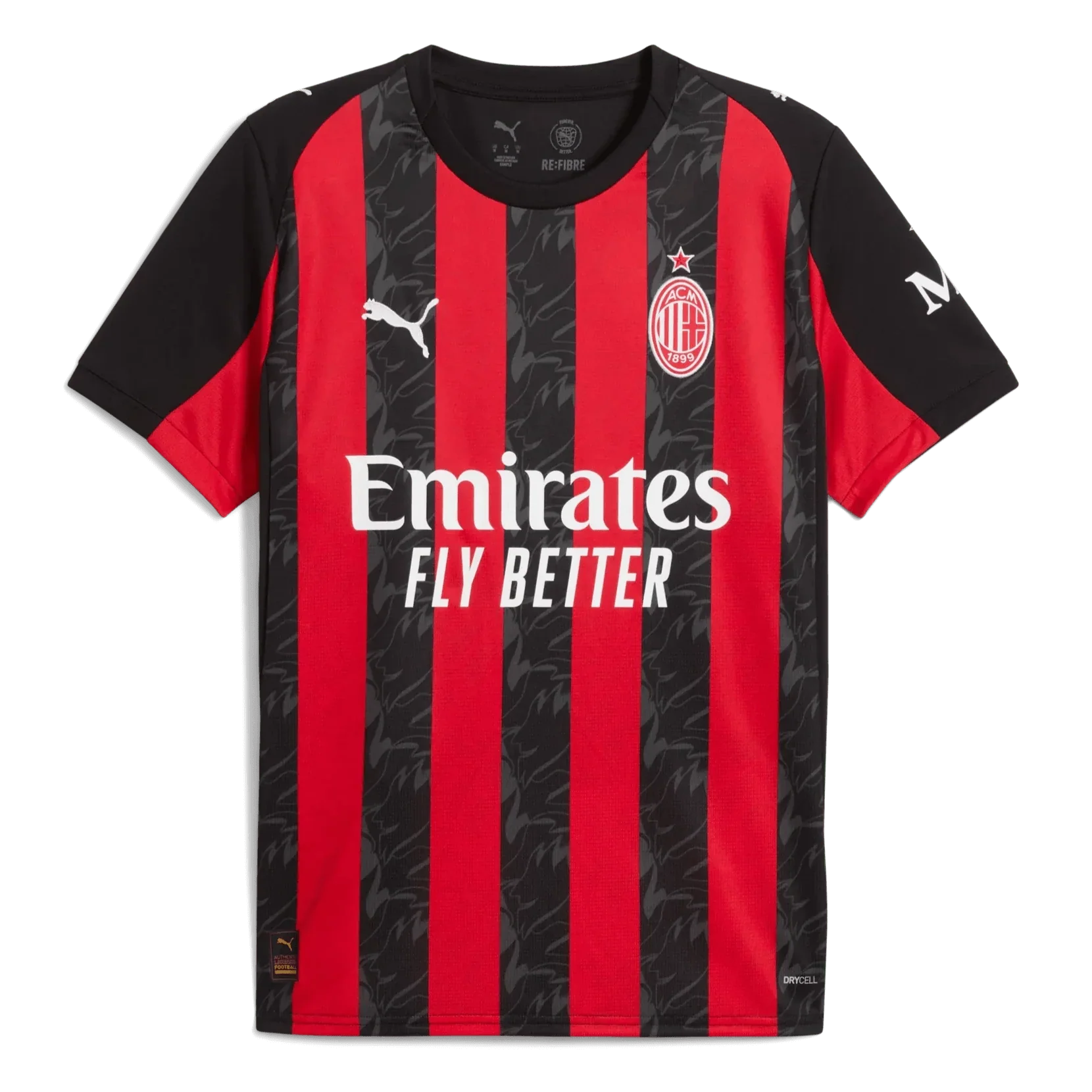 AC Milan 2025-26 Men's Stadium Home Soccer Jersey