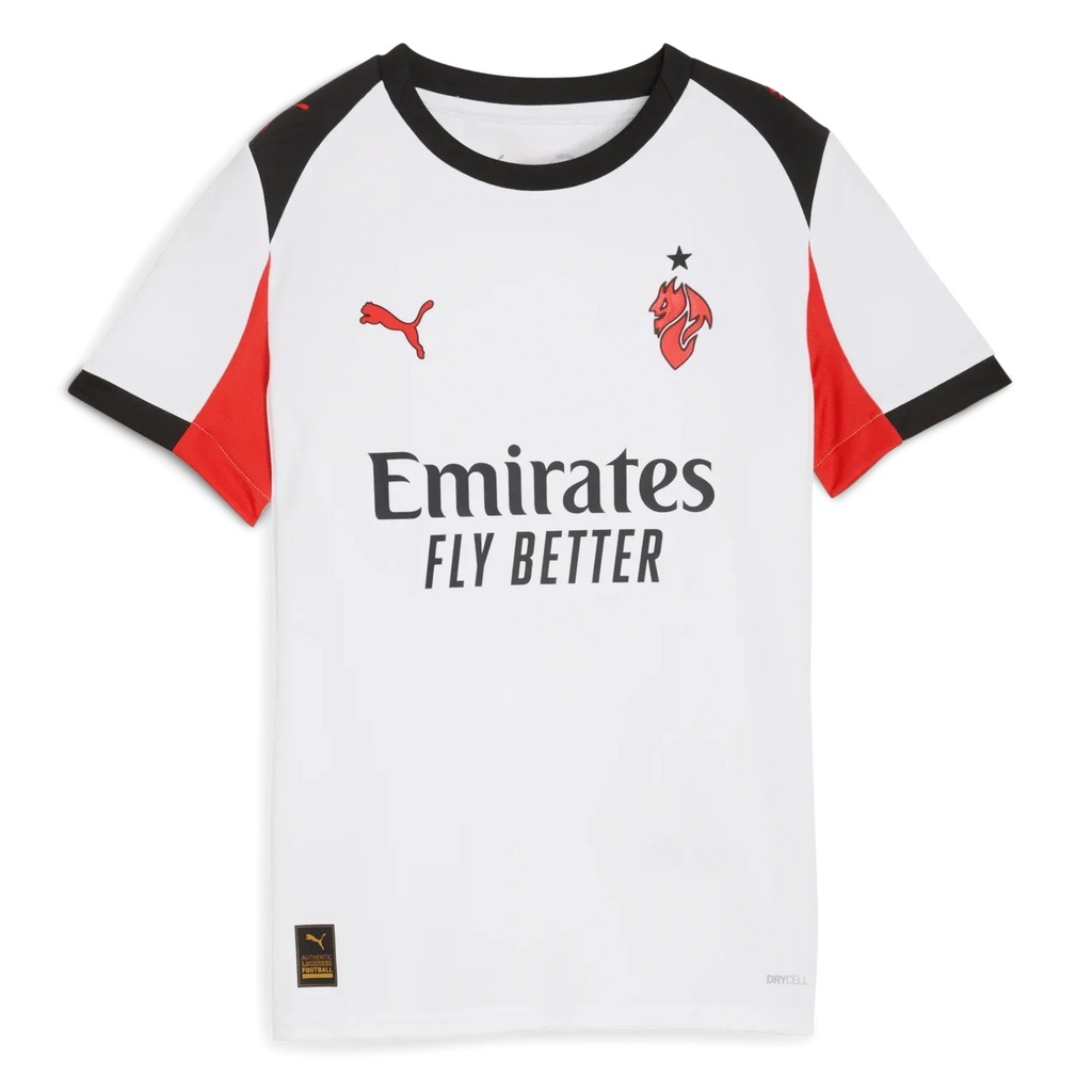 AC Milan 2025-26 Youth Stadium Away Soccer Jersey