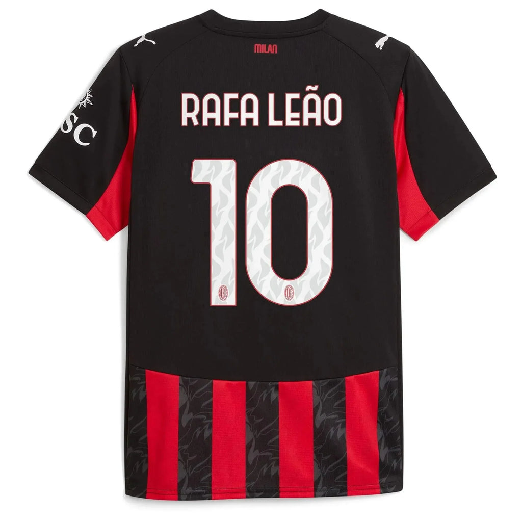 AC Milan 2025-26 Youth Stadium Home Soccer Jersey