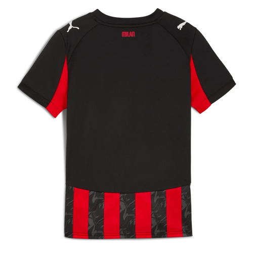 AC Milan 2025-26 Youth Stadium Home Soccer Jersey