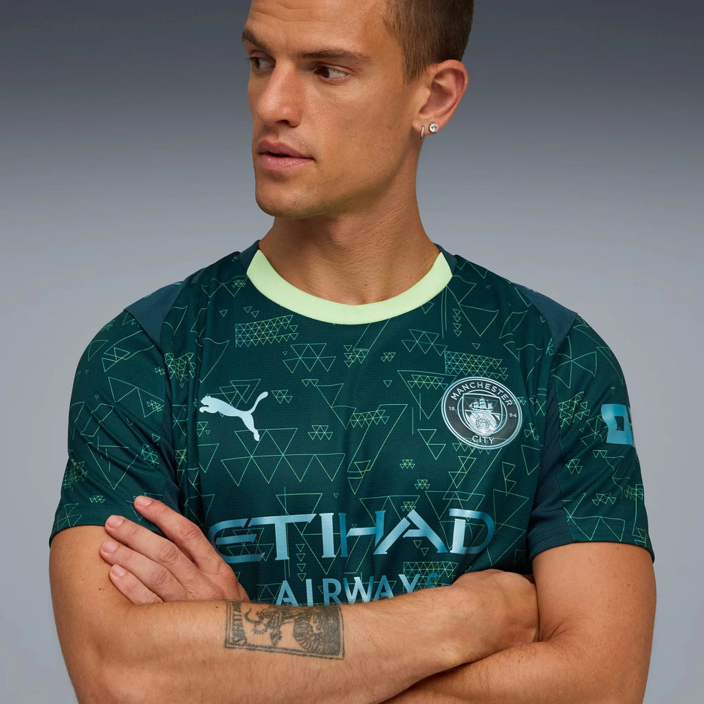 Manchester City 2025-26 Men's Stadium Fourth Soccer Jersey