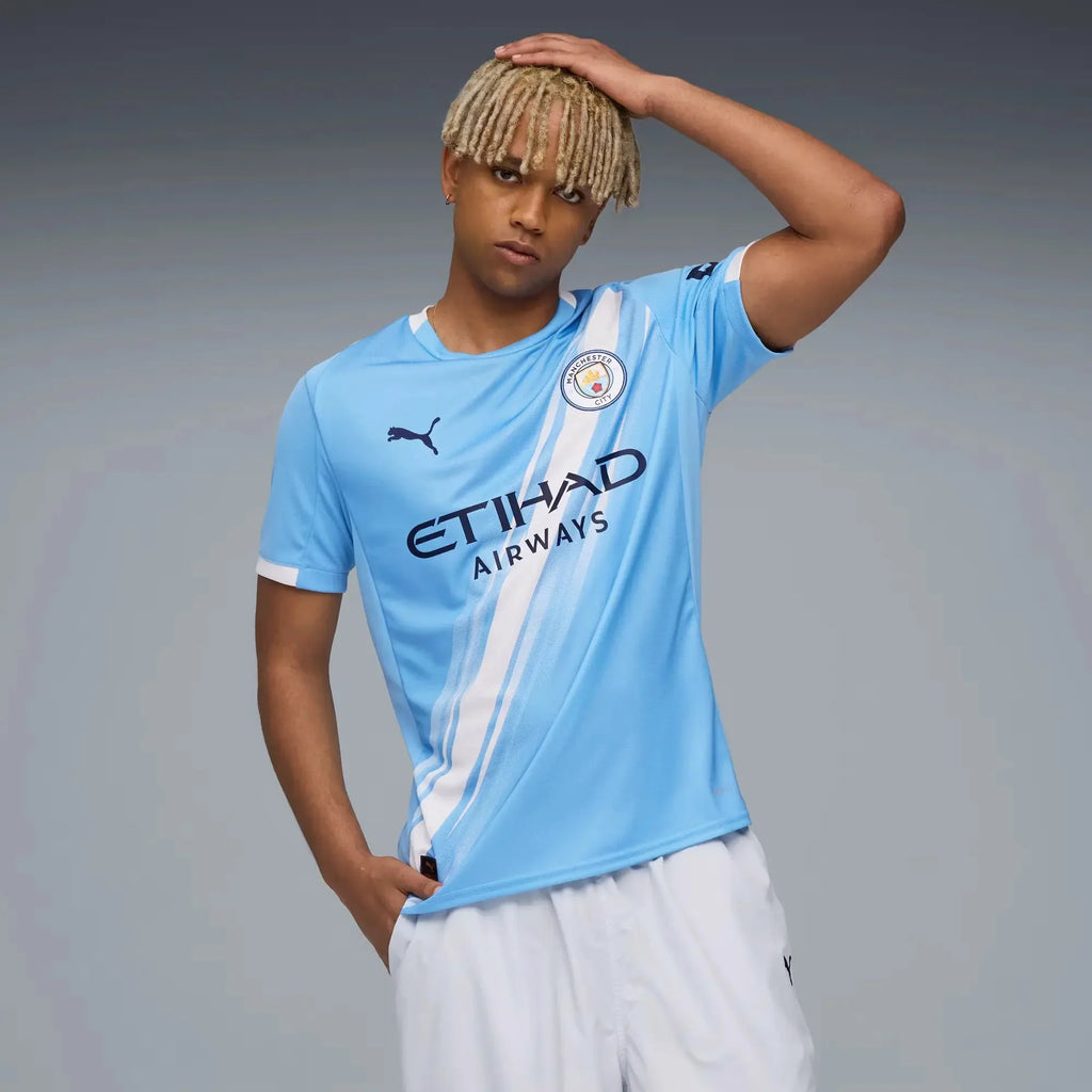 Manchester City 2025-26 Men's Stadium Home Soccer Jersey