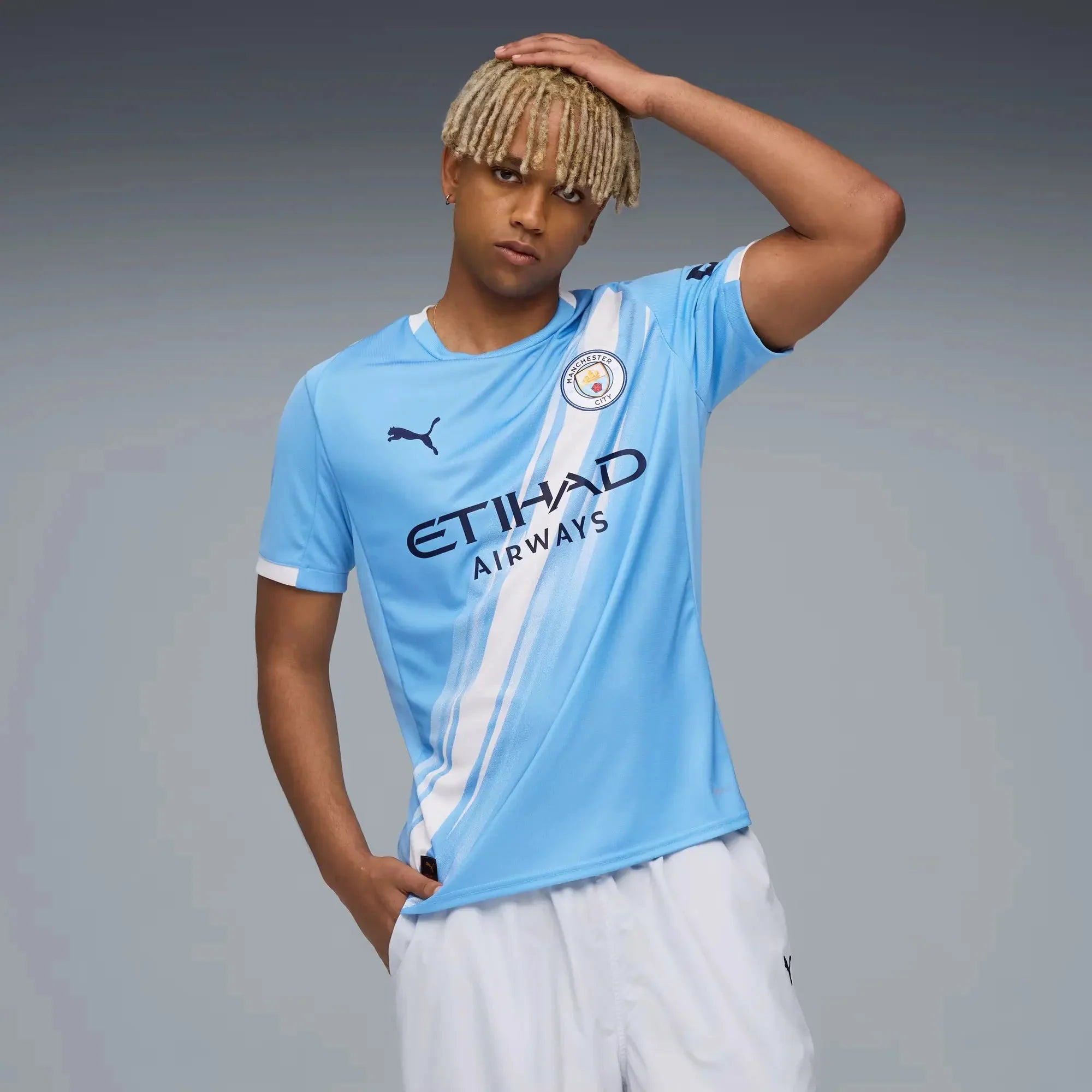Maillot de foot domicile homme Manchester City 2025-26