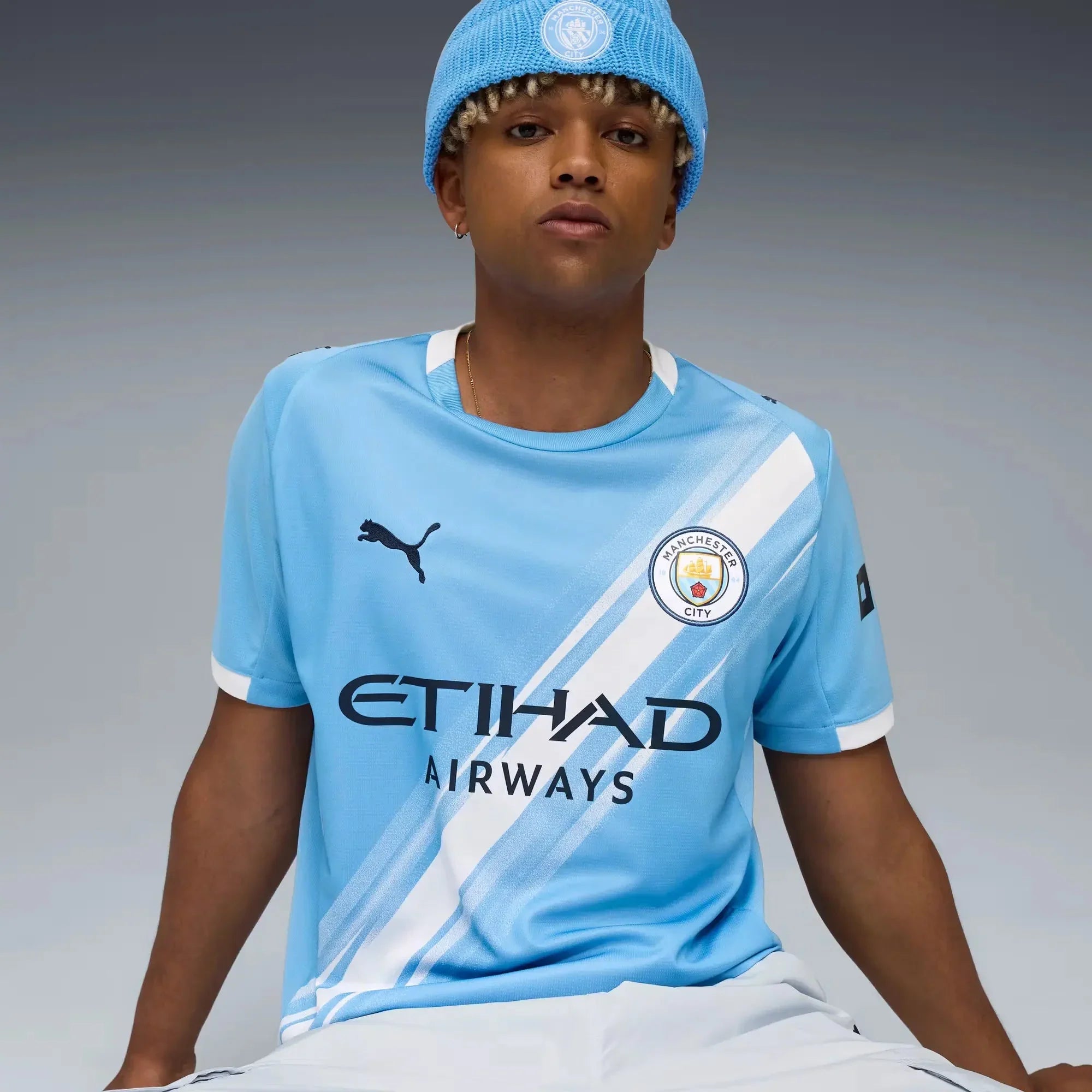Maillot de foot domicile homme Manchester City 2025-26