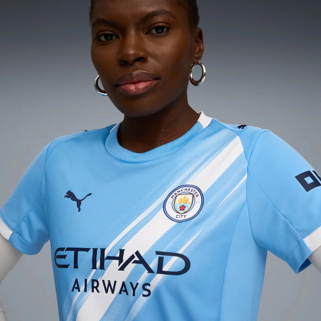 Manchester City 2025-26 Women's Stadium Home Soccer Jersey