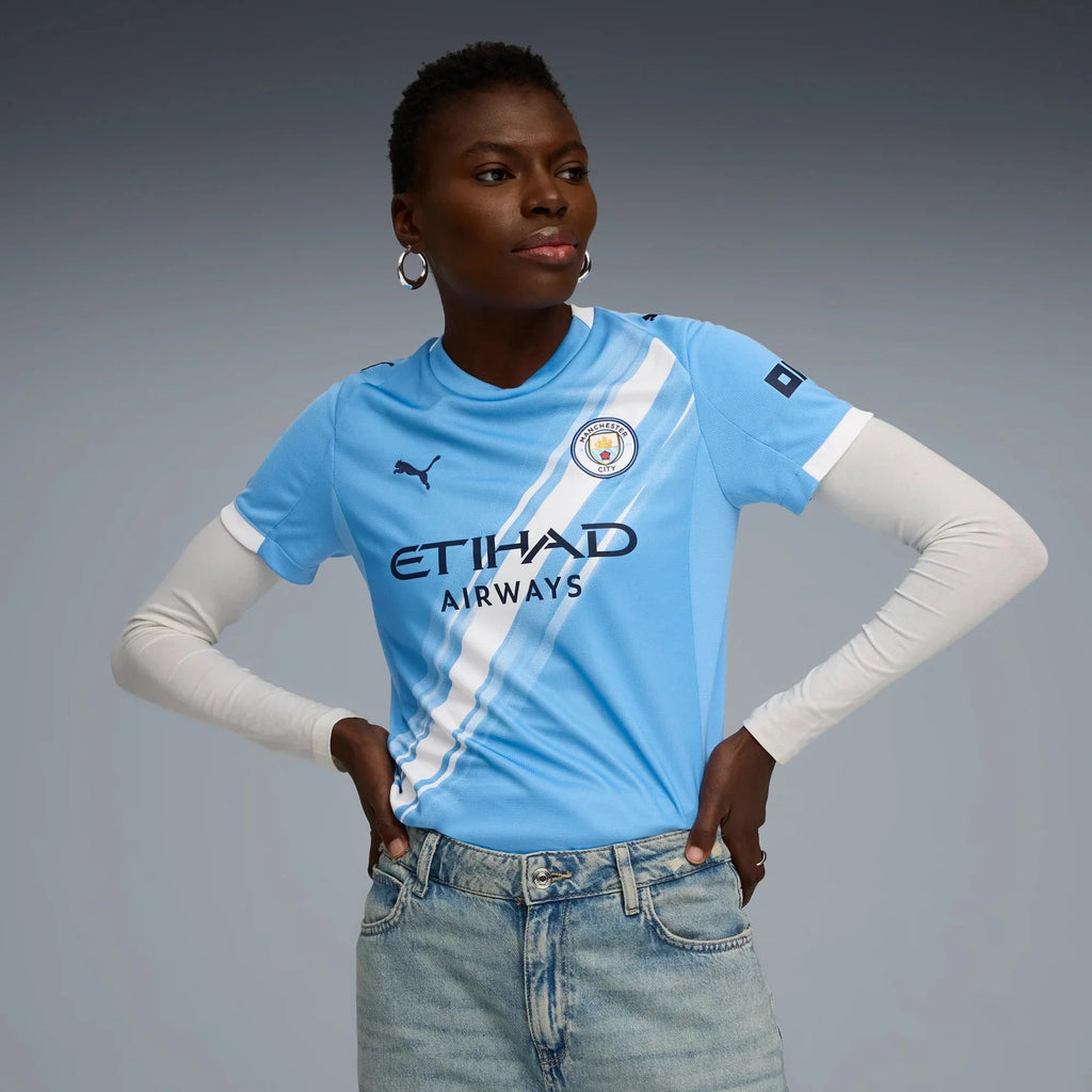Manchester City 2025-26 Women's Stadium Home Soccer Jersey