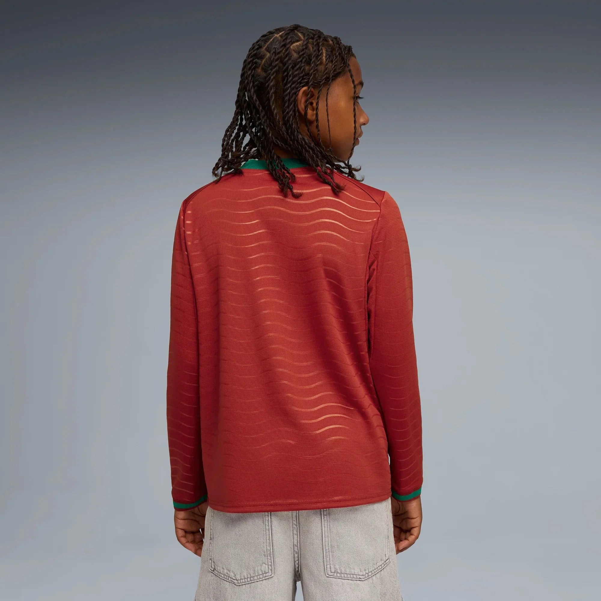 Portugal 2026 Youth Stadium Home Long-Sleeve Jersey